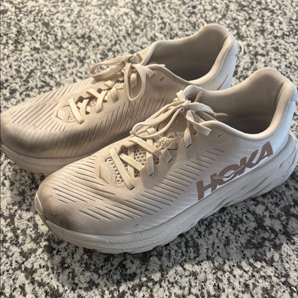Hoka Light Pink Athletic Sneakers
